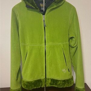 Mountain Hard Wear Green Fleece Zip-Up Jacket